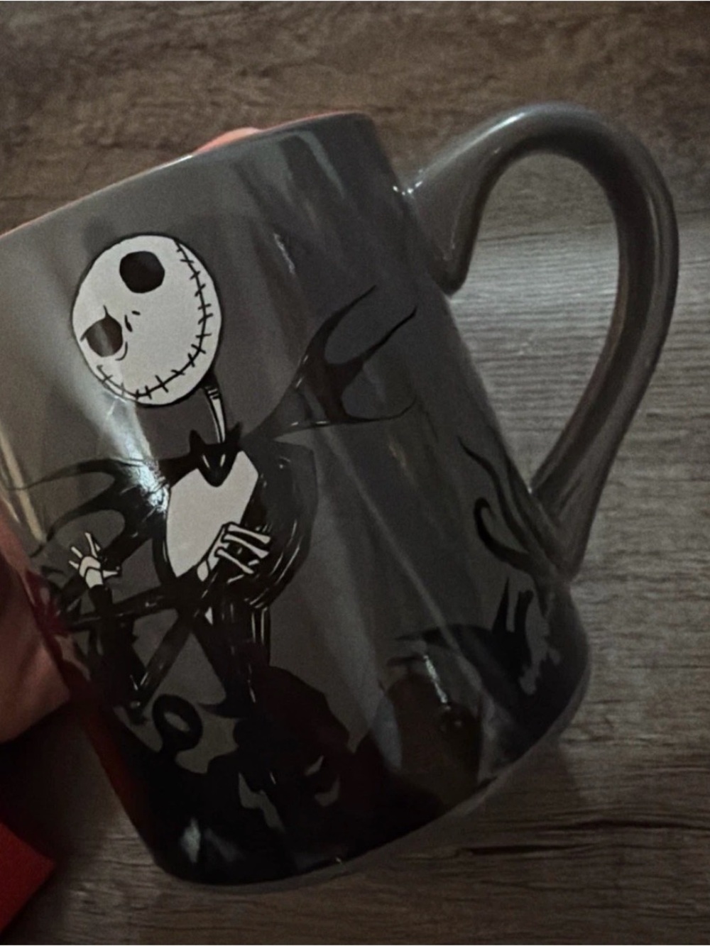Disney Jack Skellington Gray and White Ceramic Mug